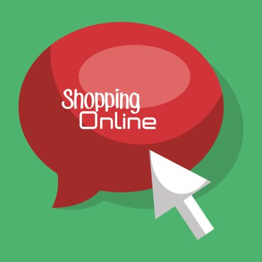 konuşma balonu ile online alışveriş