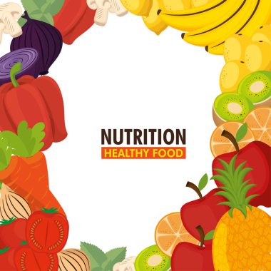 meyve ve sebze grubu desen