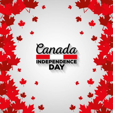 Akçaağaç yaprakları Kanada desenli arka plan