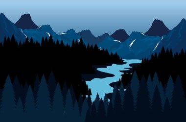 Kanada manzara sahne simgesi