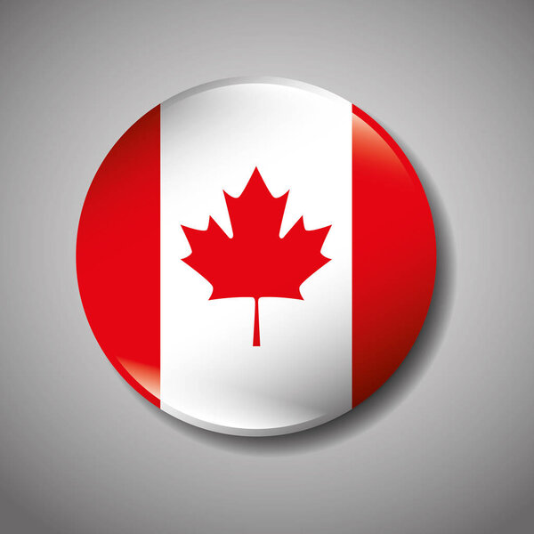 canadian flag button icon