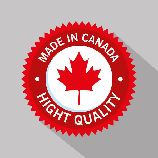 Canada quality seal icon — Stock Vector