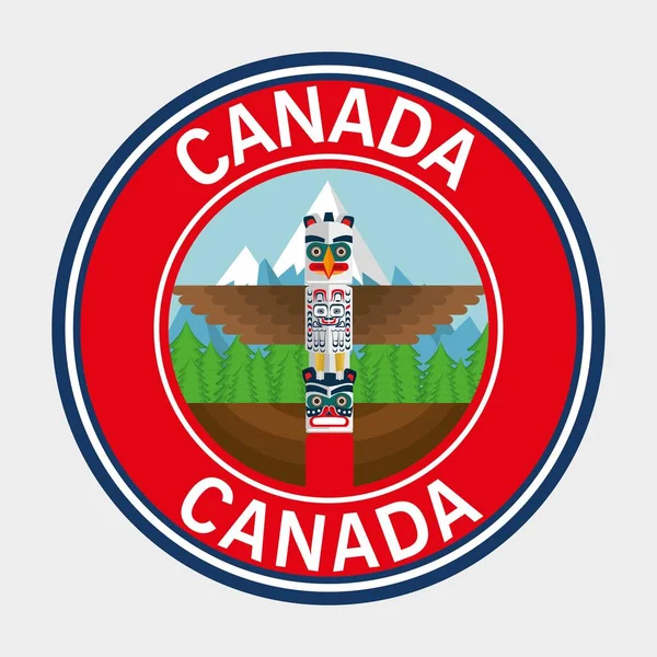 Canada quality seal icon — Stock Vector