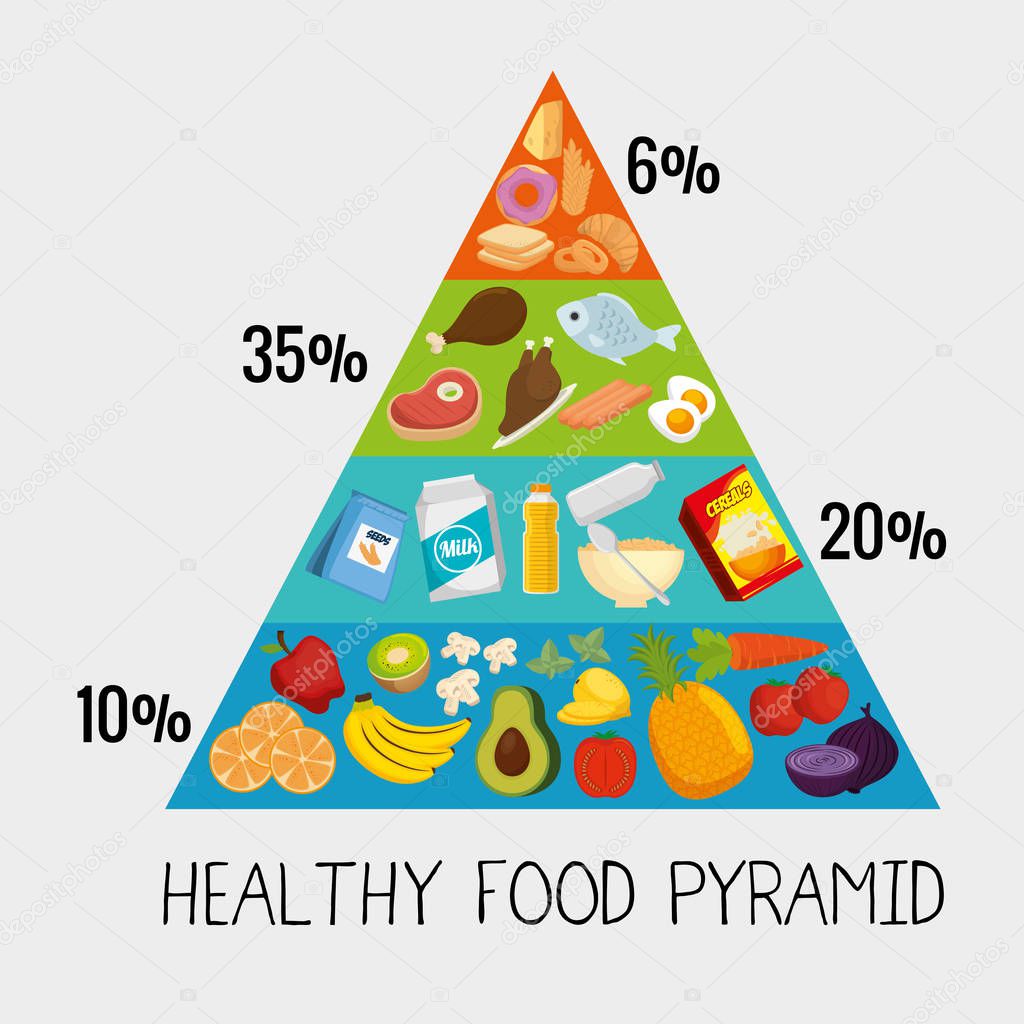 group of nutritive food infographic