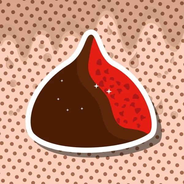 巧克力可可卡 — 图库矢量图片