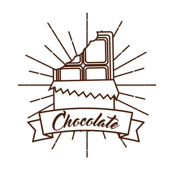 Carta di cacao al cioccolato — Vettoriale Stock