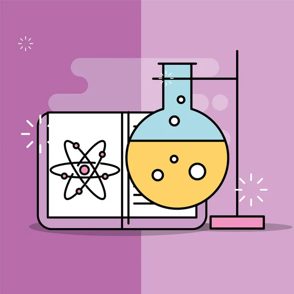 Investigación científica de laboratorio — Vector de stock