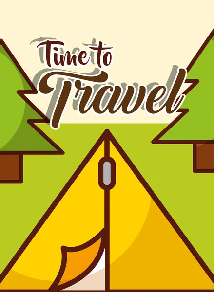 Time to travel — Stock Vector