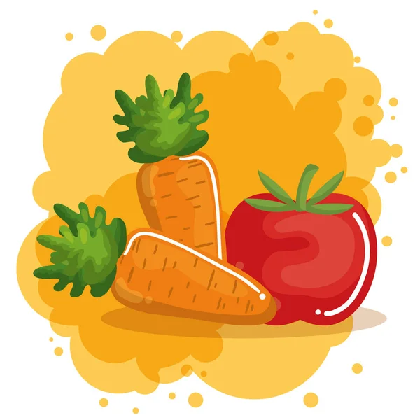 Vegetables healthy food menu — Stock Vector