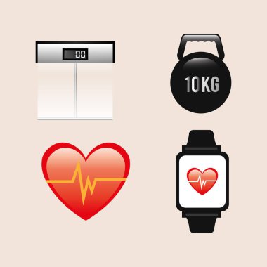 fitness kümesi simgeleri demeti