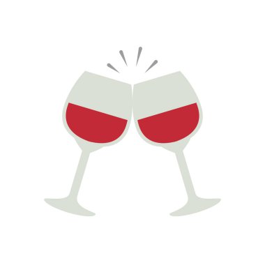 Şarap ikonlu kadehler.