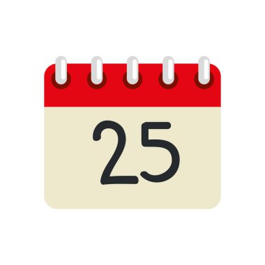 takvim tarihi noel için izole edilmiş simge