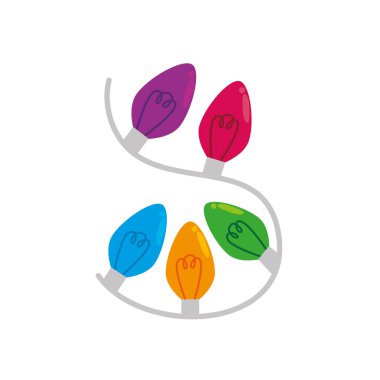 Ampul kurulumu noel simgesi izole