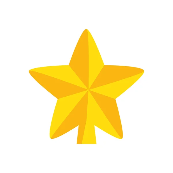 Estrela decoração Natal ícone isolado —  Vetores de Stock