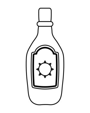 Tekila şişesi Meksika izole ikonu