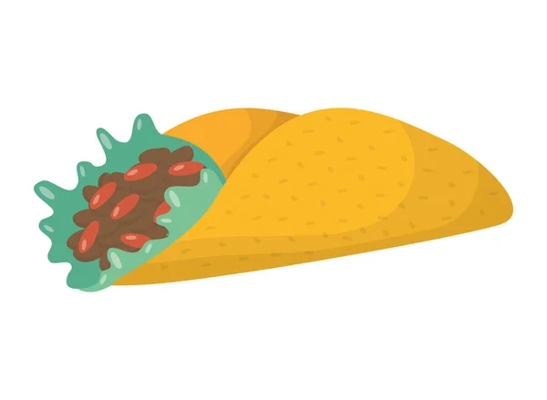 Deliciosos tacos mexicanos comida tradicional — Vector de stock