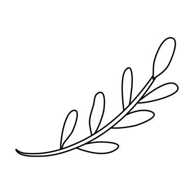 Yaprak bitki simgesi olan dal