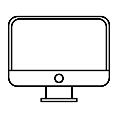 masaüstü bilgisayar aygıtı izole edilmiş simge