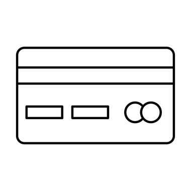 Kredi kartı parası izole edilmiş simgesi