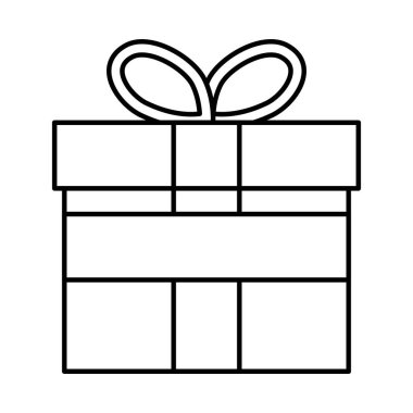 hediye kutusu izole edilmiş simge