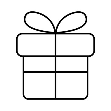 hediye kutusu izole edilmiş simge