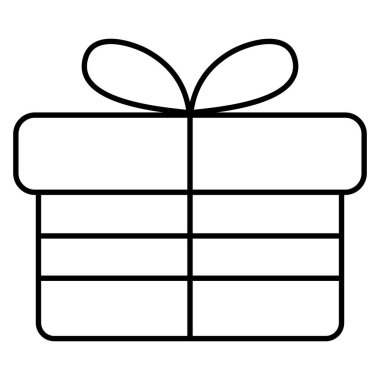 hediye kutusu izole edilmiş simge