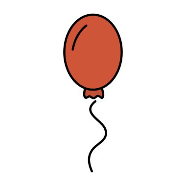 balon helyum yüzen izole simge