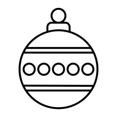 neşeli Noel top izole simgesi