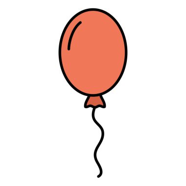 balon helyum yüzen izole simge