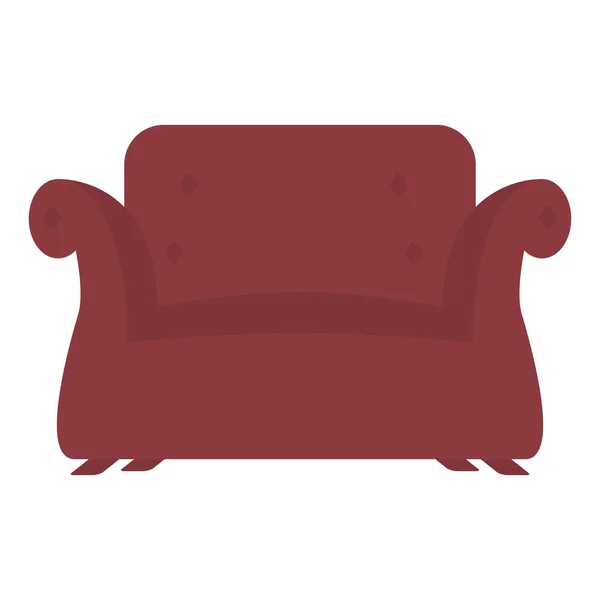 Confortable canapé forniture icône isolée — Image vectorielle