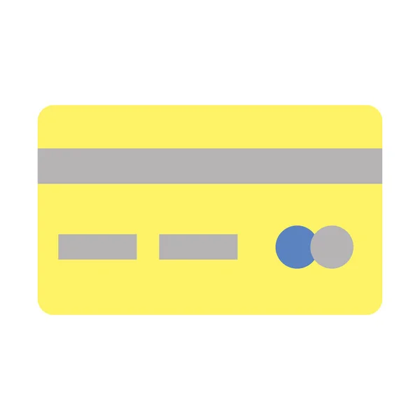 Peníze kreditní karty izolované ikony — Stockový vektor