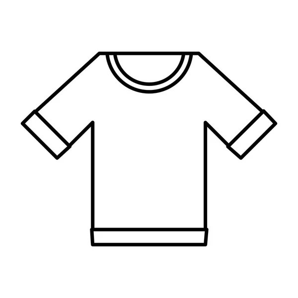 Camisa masculina ropa aislada icono — Vector de stock