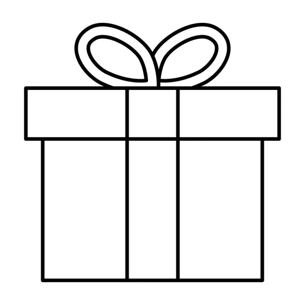 Κουτί δώρου παρουσιάζει απομονωμένο εικονίδιο — Διανυσματικό Αρχείο