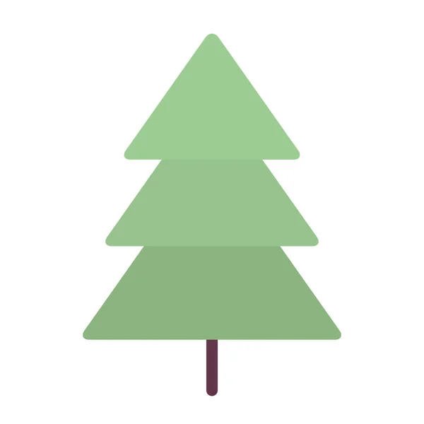 God jul barrträd ikon — Stock vektor