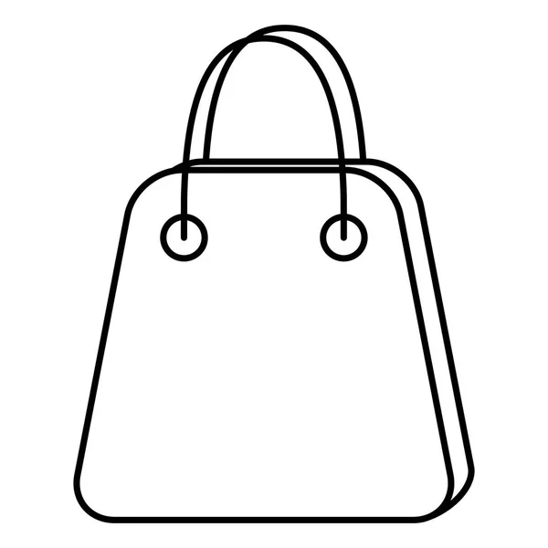 Shopping bag carta icona commerciale — Vettoriale Stock