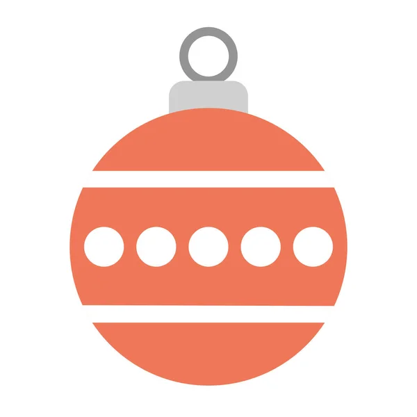 Merry christmas ball isolated icon — Stock Vector