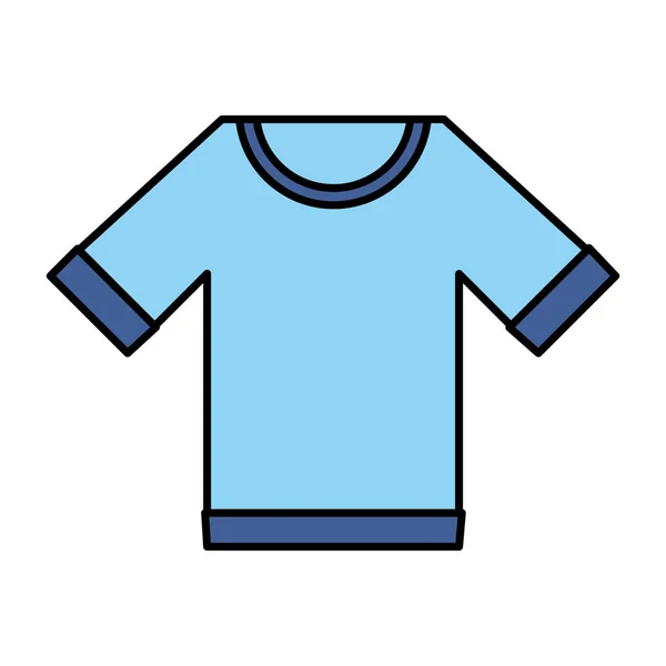 Camisa masculina ropa aislada icono — Archivo Imágenes Vectoriales