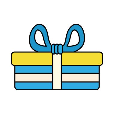 hediye kutusu izole edilmiş simge