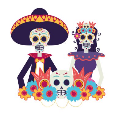 Catrina ve Mariachi karakterleri
