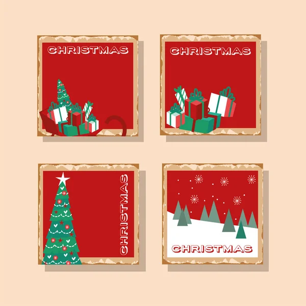 Mutlu noeller, bir deste kağıt.