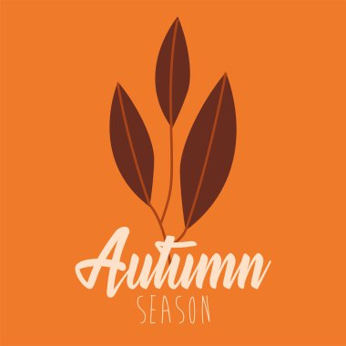 Merhaba sonbahar yaprakları ve kaligrafi.