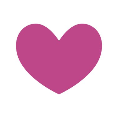 sevimli kalp aşk izole simgesi