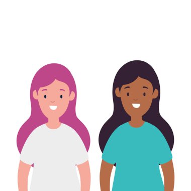 güzel kadın avatar karakter simgesi