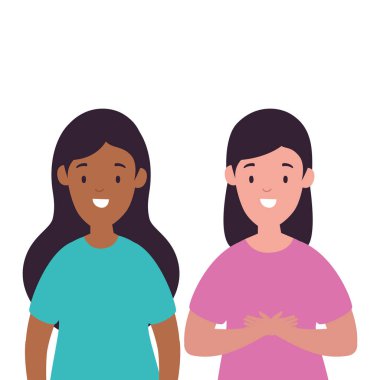 güzel kadın avatar karakter simgesi