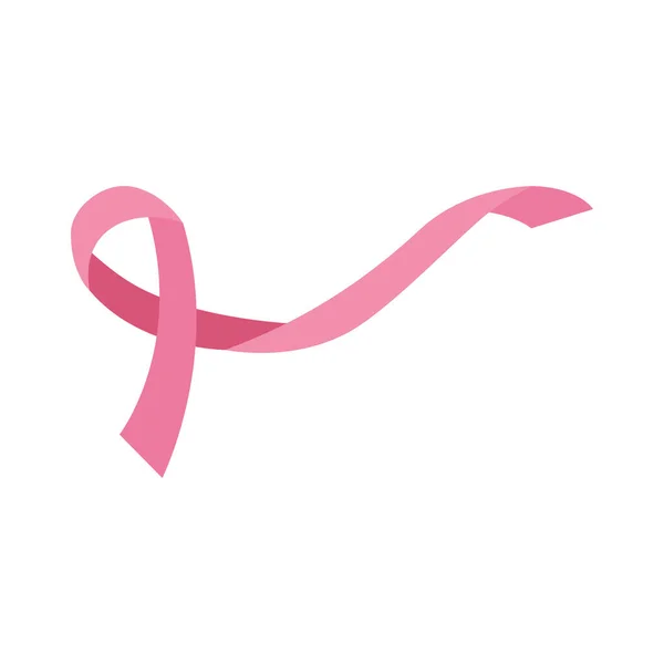 Rosa band i kampen mot bröstcancer — Stock vektor
