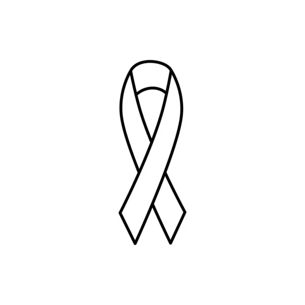 Ribbon campaign line style icon — Stock Vector