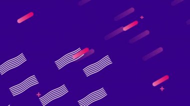 renk çizgileri ve geometrik şekiller canlandırması