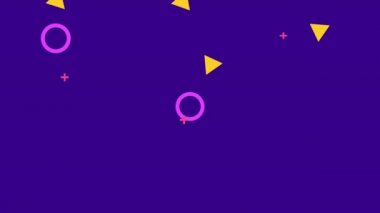 renk çizgileri ve geometrik şekiller canlandırması