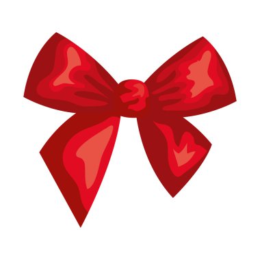 Pruva kurdelesi Noel dekoratif izole ikonu