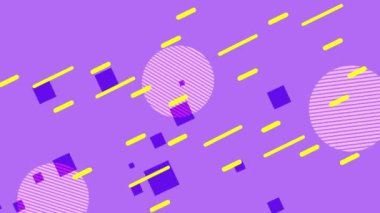 renk çizgileri ve geometrik şekiller canlandırması